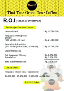 Peluang Usaha Franchise Minuman Thaiyo Tea Hub : 085719365045